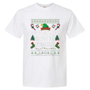 Due To Inflation Ugly Christmas Sweaters Funny Pjs Matching Garment-Dyed Heavyweight T-Shirt