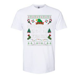 Due To Inflation Ugly Christmas Sweaters Funny Pjs Matching Softstyle CVC T-Shirt