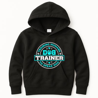 Dog Trainer I Training Humans | Funny Pet Training Kids Hoodie
