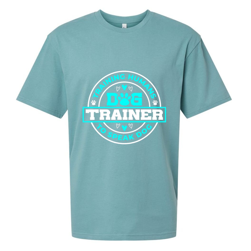 Dog Trainer I Training Humans | Funny Pet Training Sueded Cloud Jersey T-Shirt