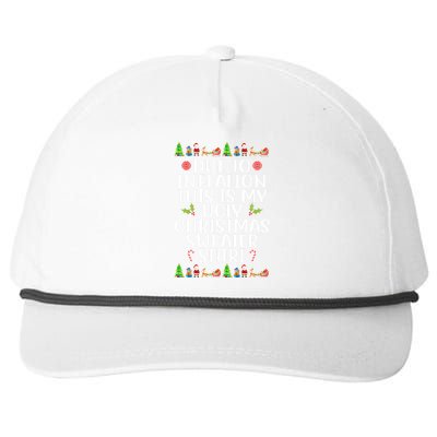 Due To Inflation This Is My Ugly Christmas Sweater Shirt Funny Snapback Five-Panel Rope Hat