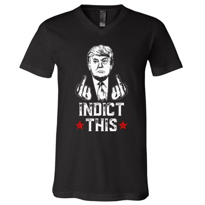 Donald Trump Indict This Political Arrest For Republican V-Neck T-Shirt