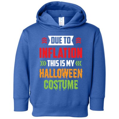Due To Inflation This Is My Halloween Costume Stagflation Gift Toddler Hoodie