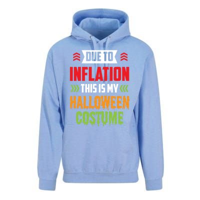 Due To Inflation This Is My Halloween Costume Stagflation Gift Unisex Surf Hoodie