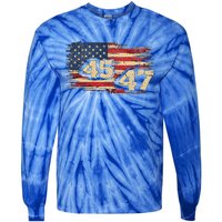 Donald Trump Inauguration Day 2025 47th Tie-Dye Long Sleeve Shirt