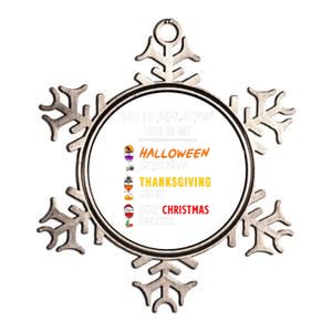 Due To Inflation This Is My Halloween Costume Ugly Christmas Meaningful Gift Metallic Star Ornament