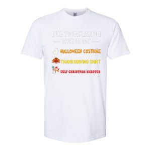 Due To Inflation This Is My Funny Halloween Costume Softstyle CVC T-Shirt