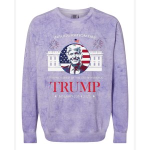 Donald Trump Inauguration Day 2025 Madam 47th President 47 Colorblast Crewneck Sweatshirt