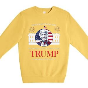 Donald Trump Inauguration Day 2025 Madam 47th President 47 Premium Crewneck Sweatshirt