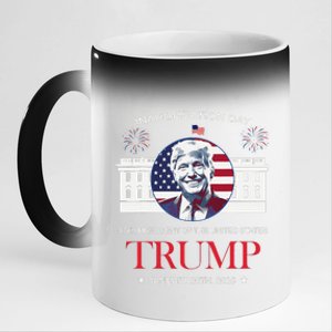 Donald Trump Inauguration Day 2025 Madam 47th President 47 11oz Black Color Changing Mug