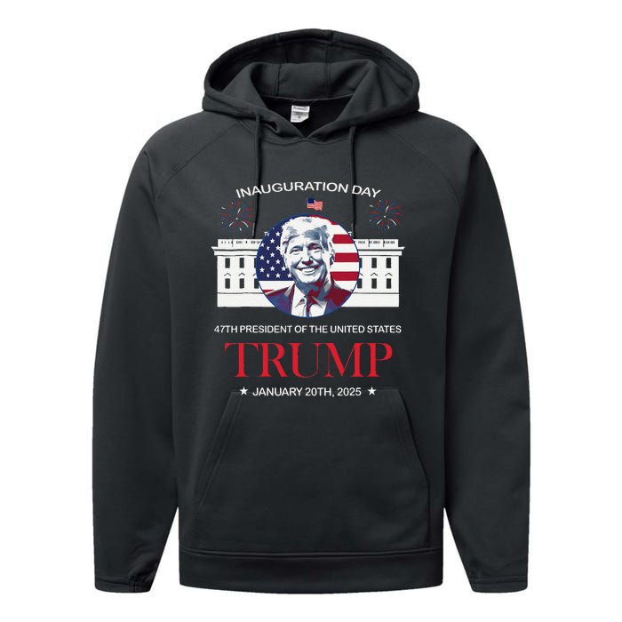 Donald Trump Inauguration Day 2025 Madam 47th President 47 Performance Fleece Hoodie