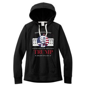 Donald Trump Inauguration Day 2025 Madam 47th President 47 Women's Fleece Hoodie