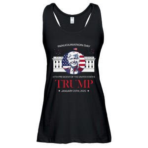 Donald Trump Inauguration Day 2025 Madam 47th President 47 Ladies Essential Flowy Tank