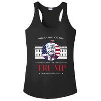 Donald Trump Inauguration Day 2025 Madam 47th President 47 Ladies PosiCharge Competitor Racerback Tank