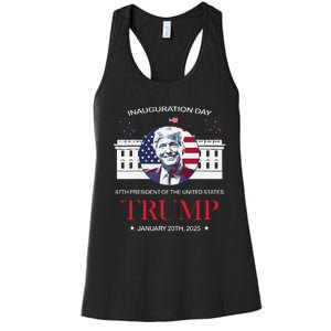 Donald Trump Inauguration Day 2025 Madam 47th President 47 Women's Racerback Tank