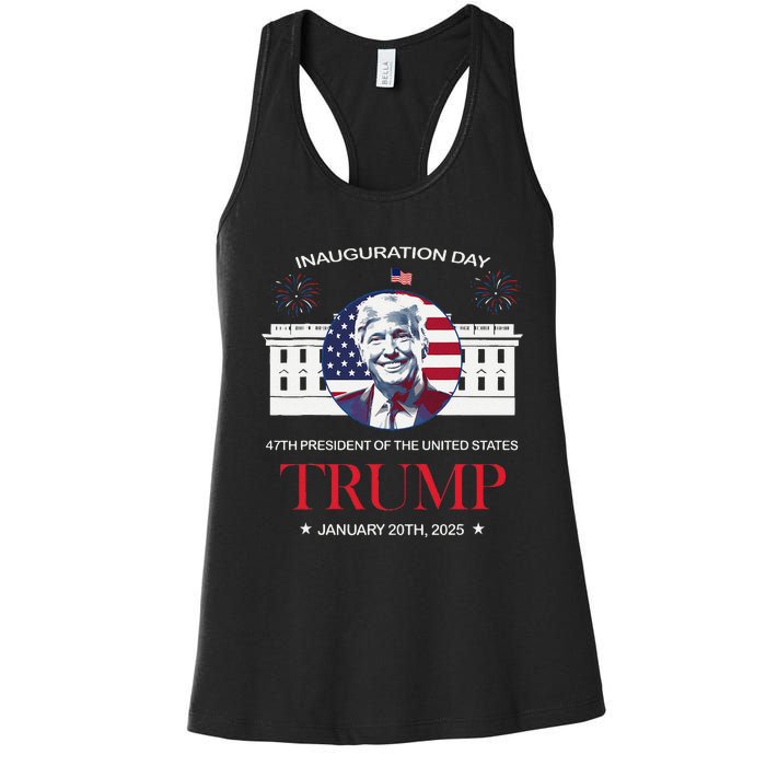 Donald Trump Inauguration Day 2025 Madam 47th President 47 Women's Racerback Tank