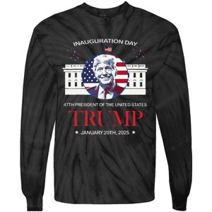 Donald Trump Inauguration Day 2025 Madam 47th President 47 Tie-Dye Long Sleeve Shirt