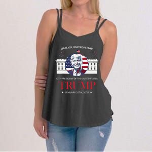 Donald Trump Inauguration Day 2025 Madam 47th President 47 Women's Strappy Tank