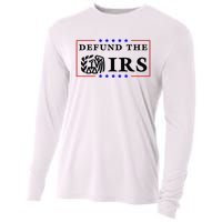 Defund The IRS Funny Humour Defund The IRS Cooling Performance Long Sleeve Crew