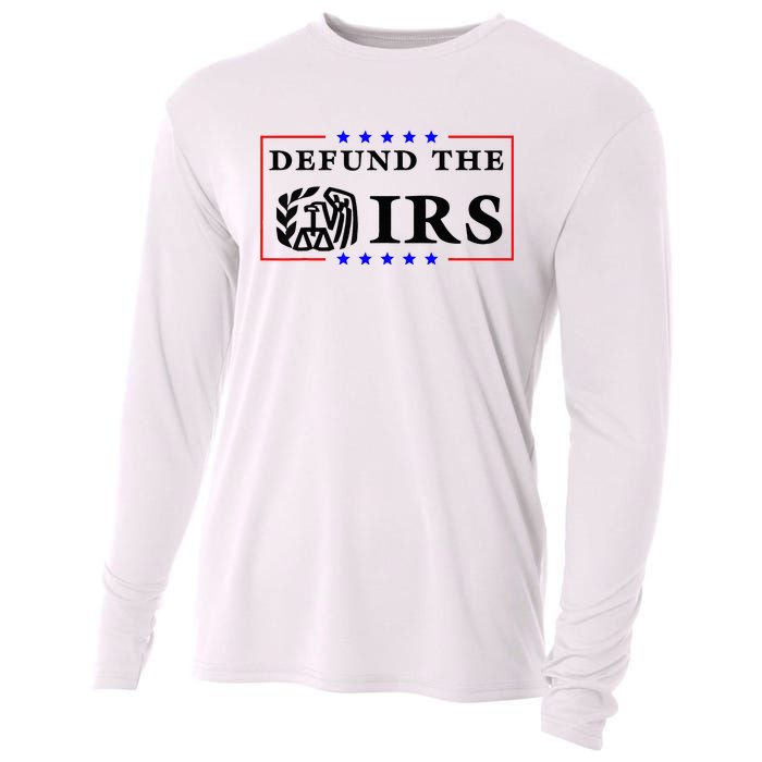 Defund The IRS Funny Humour Defund The IRS Cooling Performance Long Sleeve Crew