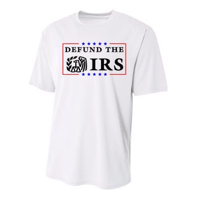 Defund The IRS Funny Humour Defund The IRS Performance Sprint T-Shirt