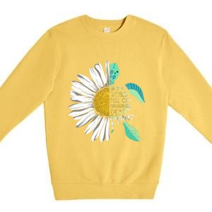 Daisy Turtle In A World Full Of Grandmas Be A Gammy Funny Gift Premium Crewneck Sweatshirt