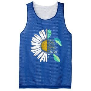 Daisy Turtle In A World Full Of Grandmas Be A Gammy Funny Gift Mesh Reversible Basketball Jersey Tank