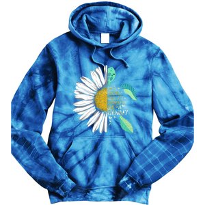 Daisy Turtle In A World Full Of Grandmas Be A Gammy Funny Gift Tie Dye Hoodie