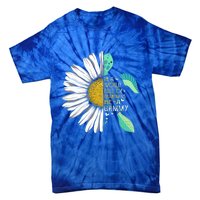 Daisy Turtle In A World Full Of Grandmas Be A Gammy Funny Gift Tie-Dye T-Shirt