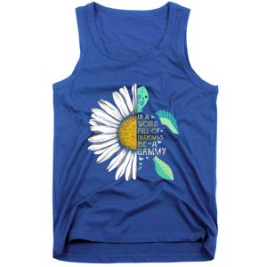 Daisy Turtle In A World Full Of Grandmas Be A Gammy Funny Gift Tank Top