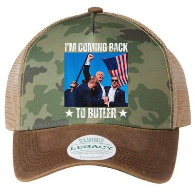 Donald Trump I’M Coming Back To Butler Vote Trump Legacy Tie Dye Trucker Hat