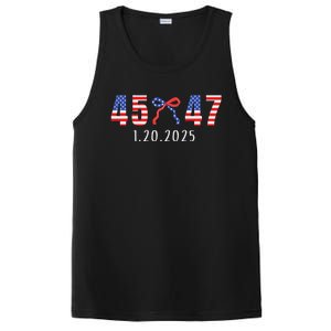 Donald Trump Inauguration Day 2025 45 47 American Flag PosiCharge Competitor Tank