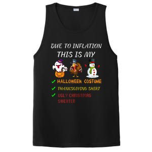 Due To Inflation This Is My Halloween Thanksgiving Christmas PosiCharge Competitor Tank