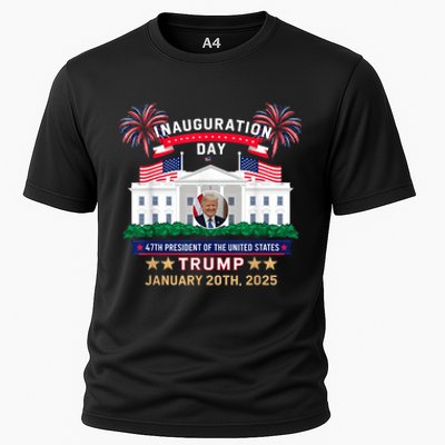 Donald Trump Inauguration Day 2025 47th President 47 Us Flag Cooling Performance Crew T-Shirt