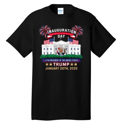 Donald Trump Inauguration Day 2025 47th President 47 Us Flag Tall T-Shirt