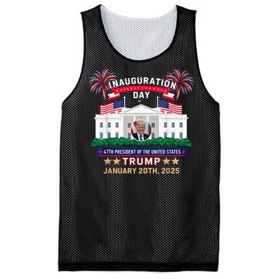 Donald Trump Inauguration Day 2025 47th President 47 Us Flag Mesh Reversible Basketball Jersey Tank