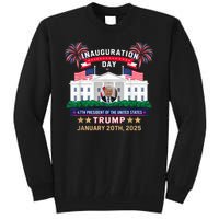 Donald Trump Inauguration Day 2025 47th President 47 Us Flag Tall Sweatshirt