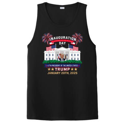 Donald Trump Inauguration Day 2025 47th President 47 Us Flag PosiCharge Competitor Tank