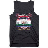 Donald Trump Inauguration Day 2025 47th President 47 Us Flag Tank Top