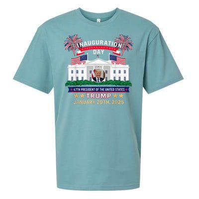 Donald Trump Inauguration Day 2025 47th President 47 Us Flag Sueded Cloud Jersey T-Shirt