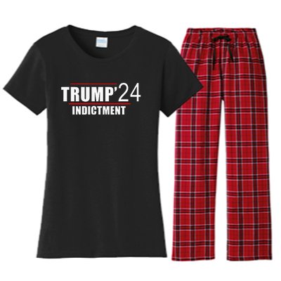 Donald TRUMP Indictment 2024 Women's Flannel Pajama Set