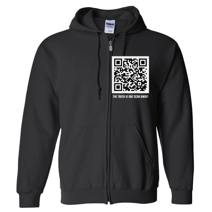 Donald Trump Is Your President Qr Trump Code Gift Full Zip Hoodie