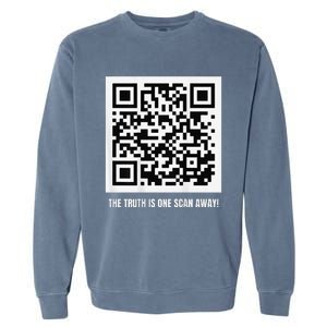 Donald Trump Is Your President Qr Trump Code Gift Garment-Dyed Sweatshirt