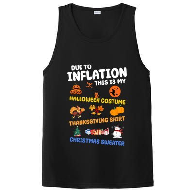 Due To Inflation This Is My Halloween Thanksgiving Christmas PosiCharge Competitor Tank