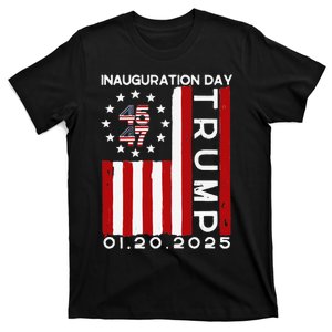 Donald Trump Inauguration Day 2025 47th President 47 Us Flag Gift T-Shirt