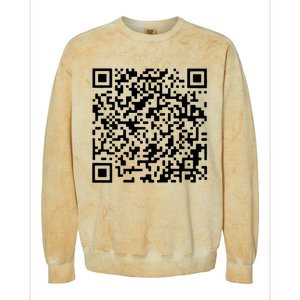 Donald Trump Is Your President Qr Trump (On Back) Colorblast Crewneck Sweatshirt