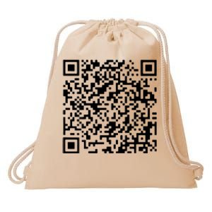 Donald Trump Is Your President Qr Trump (On Back) Drawstring Bag