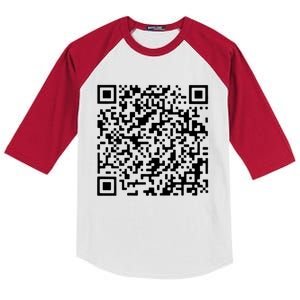 Donald Trump Is Your President Qr Trump (On Back) Kids Colorblock Raglan Jersey