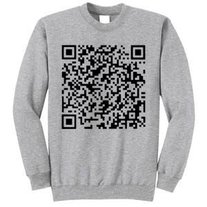 Donald Trump Is Your President Qr Trump (On Back) Tall Sweatshirt