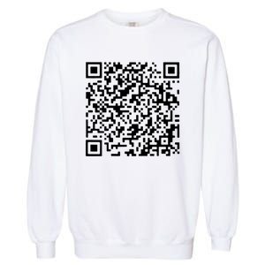 Donald Trump Is Your President Qr Trump (On Back) Garment-Dyed Sweatshirt